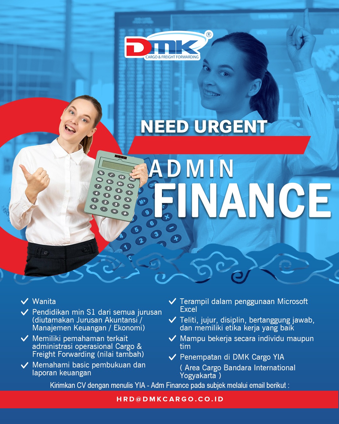 Job Vacancy : Admin Finance